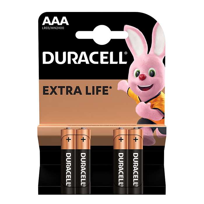 Батарейки алкалиновая DURACELL BASIC NEW LR03 BL4 Батарейки алкалиновая DURACELL BASIC NEW LR03 BL4