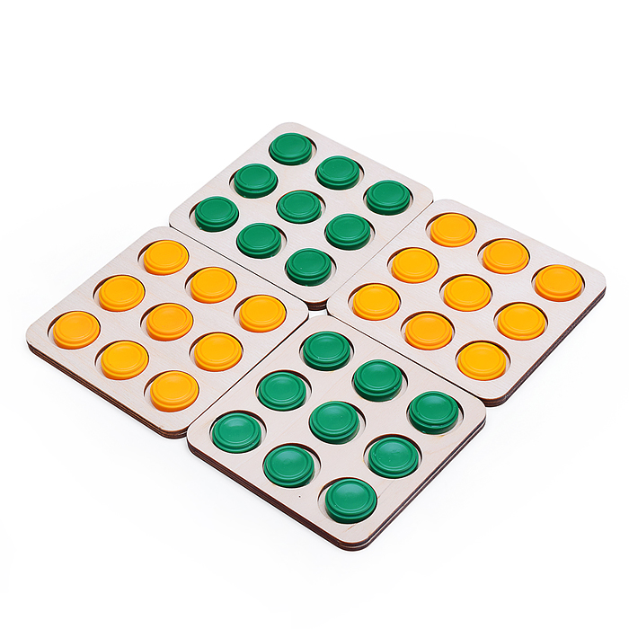 Фото к товару Настольная игра 15,5х15,5х5 "Пять шашек в ряд" дер. Настольная игра 15,5х15,5х5 "Пять шашек в ряд" дер.