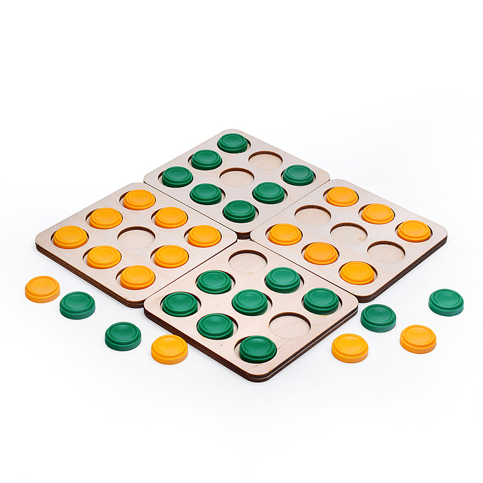 Фото к товару Настольная игра 15,5х15,5х5 "Пять шашек в ряд" дер. Настольная игра 15,5х15,5х5 "Пять шашек в ряд" дер.