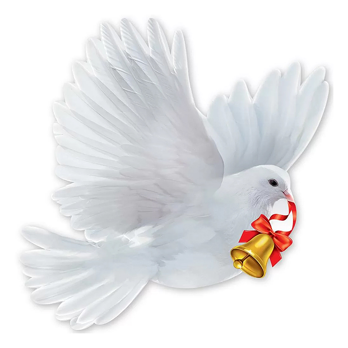 Украшение на скотче "Голубь"