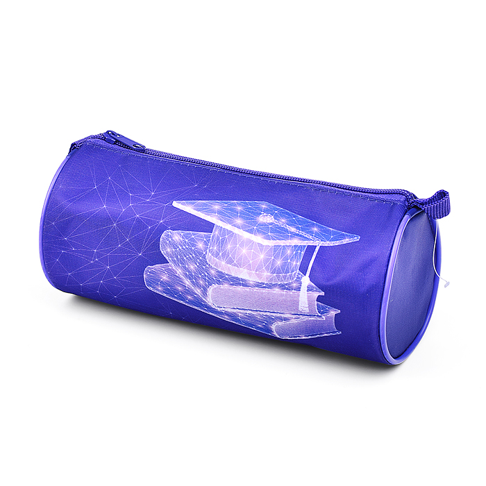 Пенал-тубус на молнии большой печать на ткани 195/85 "Знание" 2024 