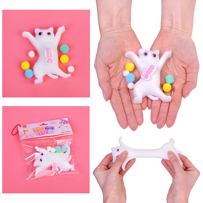 Игрушка - антистресс 00-5607 "Белая кошечка"