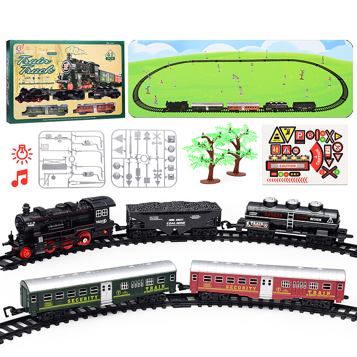 Железная дорога JHX2218 "Train tracks" в коробке Железная дорога JHX2218 "Train tracks" в коробке