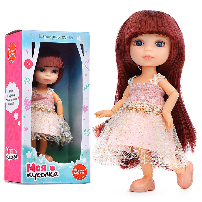 Кукла шарнирная UT0121-6 "Моя куколка" "София" в коробке