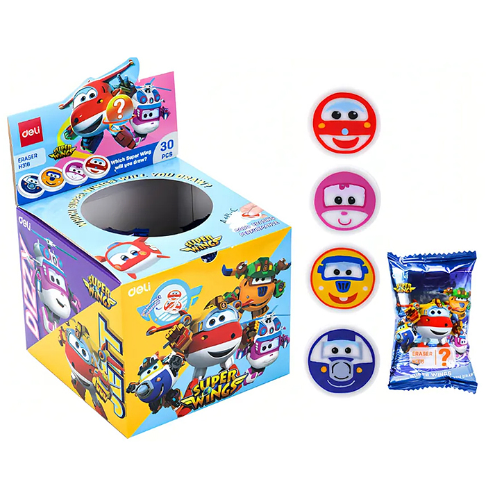 Ластик Super Wings 30х10мм ассорти Ластик Super Wings 30х10мм ассорти