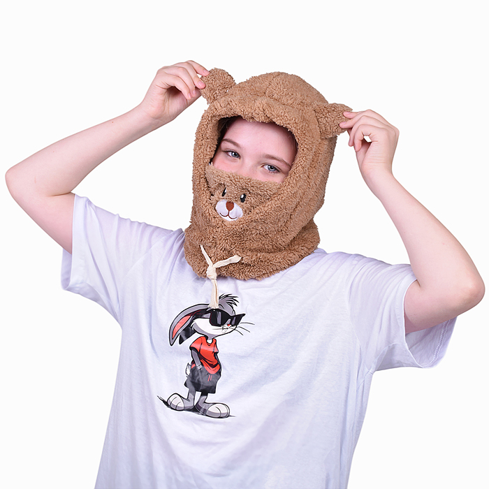 Шапка карнавальная 00-6841 "Мишка" 