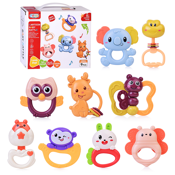 Набор погремушек 368-83 "Зоопарк" в коробке Набор погремушек 368-83 "Зоопарк" в коробке