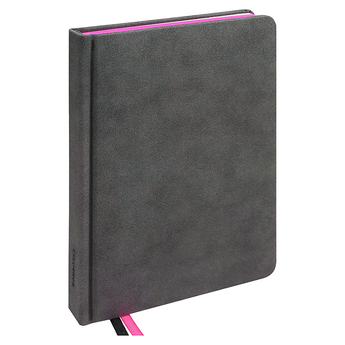 Ежедневник недатированный A5, 136л. "Carbon&colors" розовый