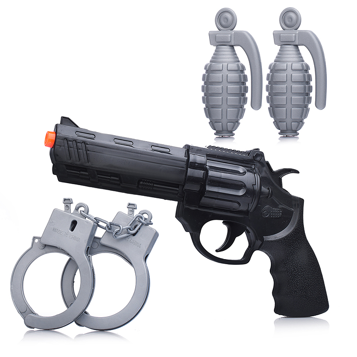 Набор военный PY003 "Захватчик" (наручники, гранаты, пистолет) в пакете
