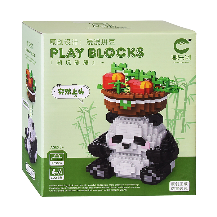 Конструктор 6758 "Панда с фруктами" (886 дет.) в коробке Конструктор 6758 "Панда с фруктами" (886 дет.) в коробке