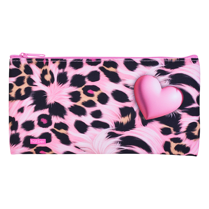 Пенал 205х110мм.,на молнии мягкий "Модный принт"