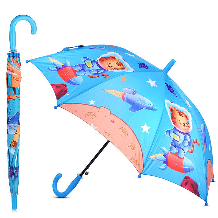 Зонт детский 00-5941 "Путешествие тигрёнка в космос" (45 см)