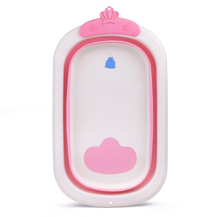 Фото к товару Ванночка для купания 00-4942 (цвет: белый/розовый) Ванночка для купания 00-4942 (цвет: белый/розовый)