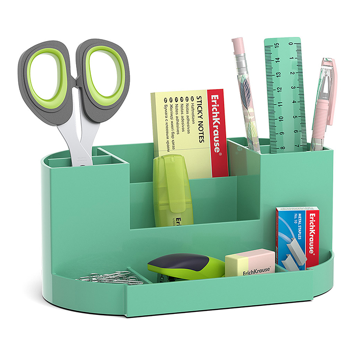 Набор настольный пластиковый Victoria, Powder, оливковый Набор настольный пластиковый Victoria, Powder, оливковый