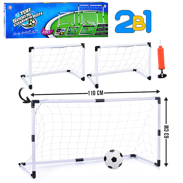 Ворота футбольные 5018 "Бомбардир" в коробке