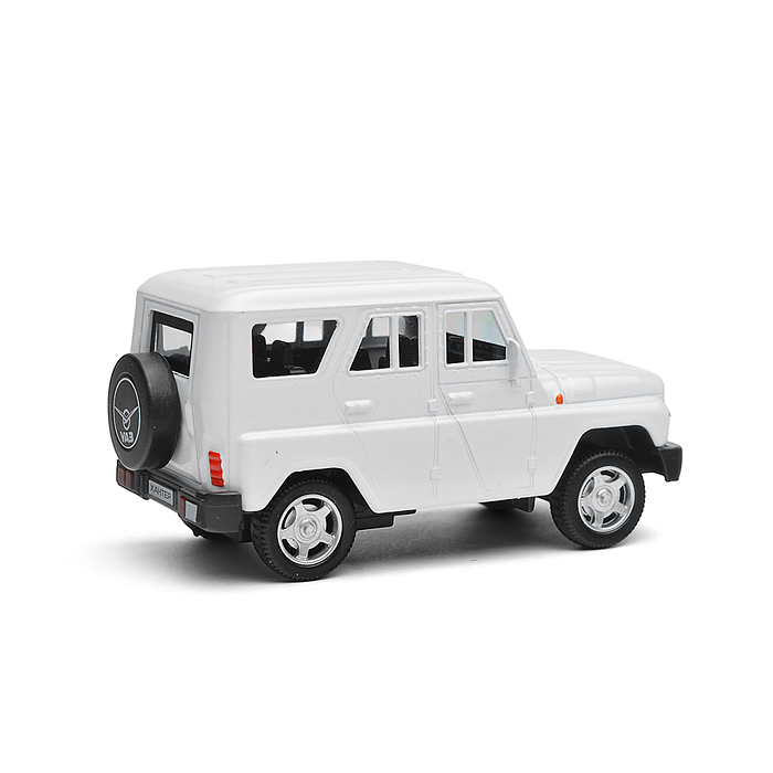 Фото к товару Машина металл UAZ Хантер длина 10,5 см, (белый) инерц. Машина металл UAZ Хантер длина 10,5 см, (белый) инерц.