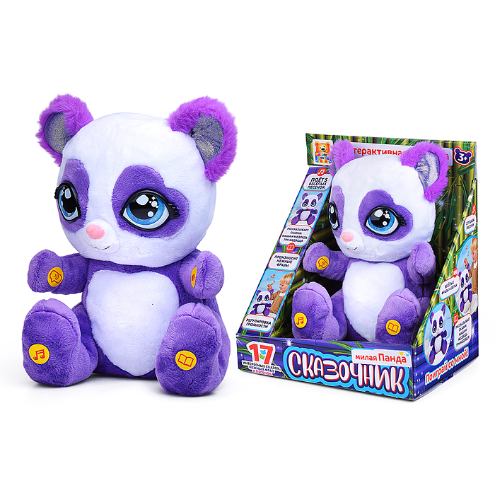 Мягкая игрушка "Панда" 25см, интерактивная игрушка "Сказочница" Мягкая игрушка "Панда" 25см, интерактивная игрушка "Сказочница"
