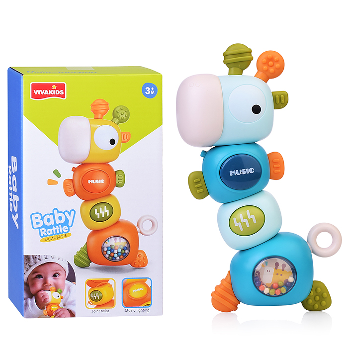 Игрушка развивающая 6669 "Жирафик" на батарейках, в коробке