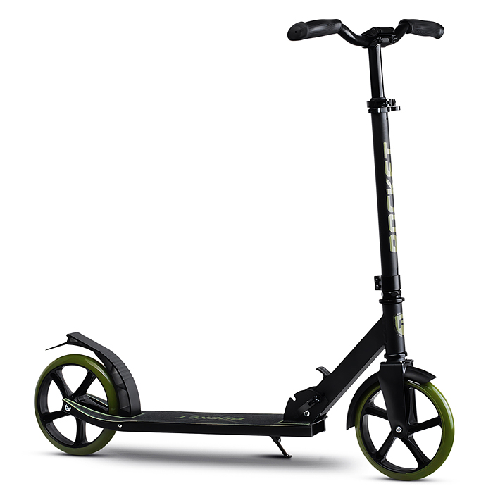 Фото к товару Самокат ROCKET, колеса PU 200 мм, ABEC 7, зеленый Самокат ROCKET, колеса PU 200 мм, ABEC 7, зеленый