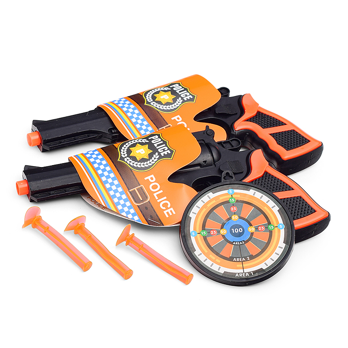 Набор полицейского AA168 (2 пистолета, мишень) в сумке Набор полицейского AA168 (2 пистолета, мишень) в сумке