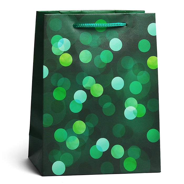 Пакет подарочный (MS) "Малахитовые огоньки" Пакет подарочный (MS) "Малахитовые огоньки"