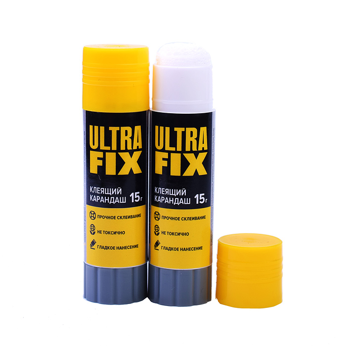 Фото к товару Клеящий карандаш PVA-P основа "Ultra Fix" 15 г в картонном дисплее с пластиковым поддоном Клеящий карандаш PVA-P основа "Ultra Fix" 15 г в картонном дисплее с пластиковым поддоном