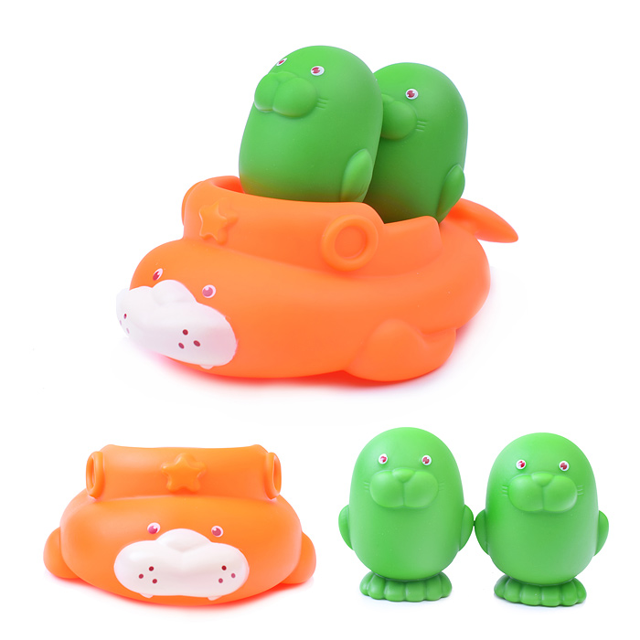 Игрушка для купания HE0287 "Веселые тюлени" в сетке Игрушка для купания HE0287 "Веселые тюлени" в сетке