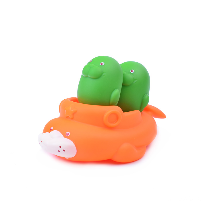 Игрушка для купания HE0287 "Веселые тюлени" в сетке