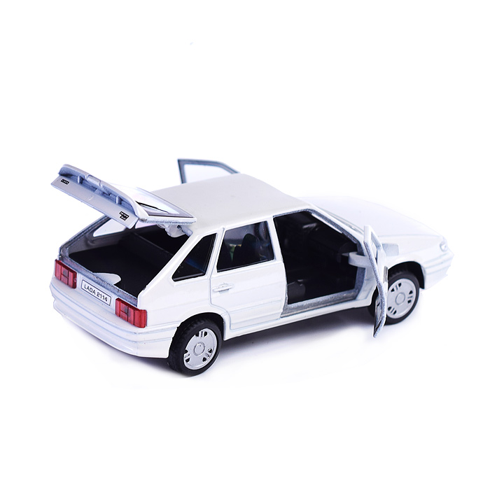 Фото к товару Машина металл LADA -2114 "Samara" 12 см, (двер, баг, белый) инерц., в коробке Машина металл LADA -2114 "Samara" 12 см, (двер, баг, белый) инерц., в коробке