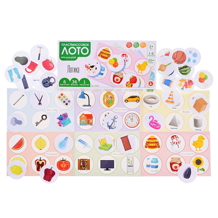 Лото пластмассовое "Логика" Лото пластмассовое "Логика"