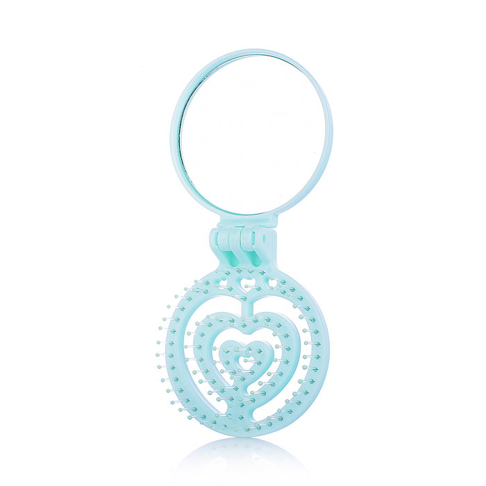 Фото к товару Расческа 00-5423 "Зверушка" Микс, с зеркалом, складное Расческа 00-5423 "Зверушка" Микс, с зеркалом, складное