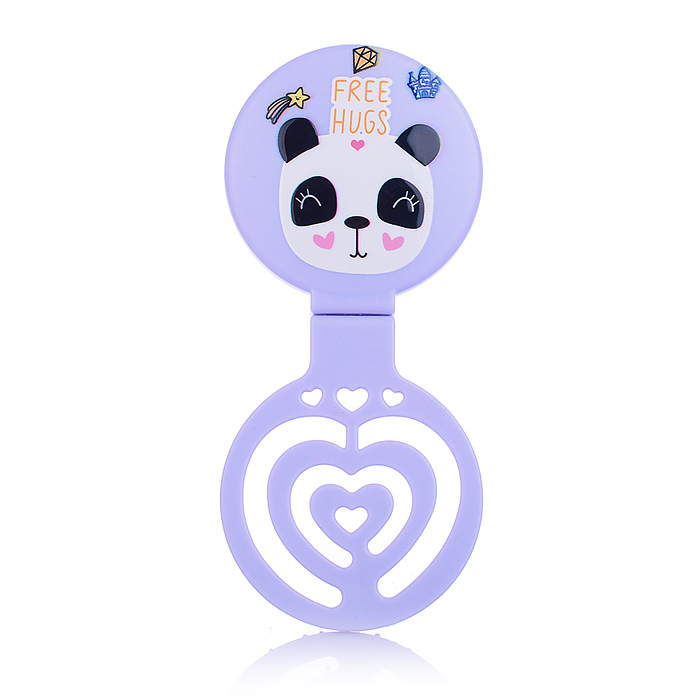 Фото к товару Расческа 00-5423 "Зверушка" Микс, с зеркалом, складное Расческа 00-5423 "Зверушка" Микс, с зеркалом, складное