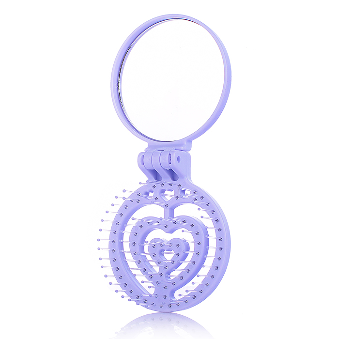 Фото к товару Расческа 00-5423 "Зверушка" Микс, с зеркалом, складное Расческа 00-5423 "Зверушка" Микс, с зеркалом, складное