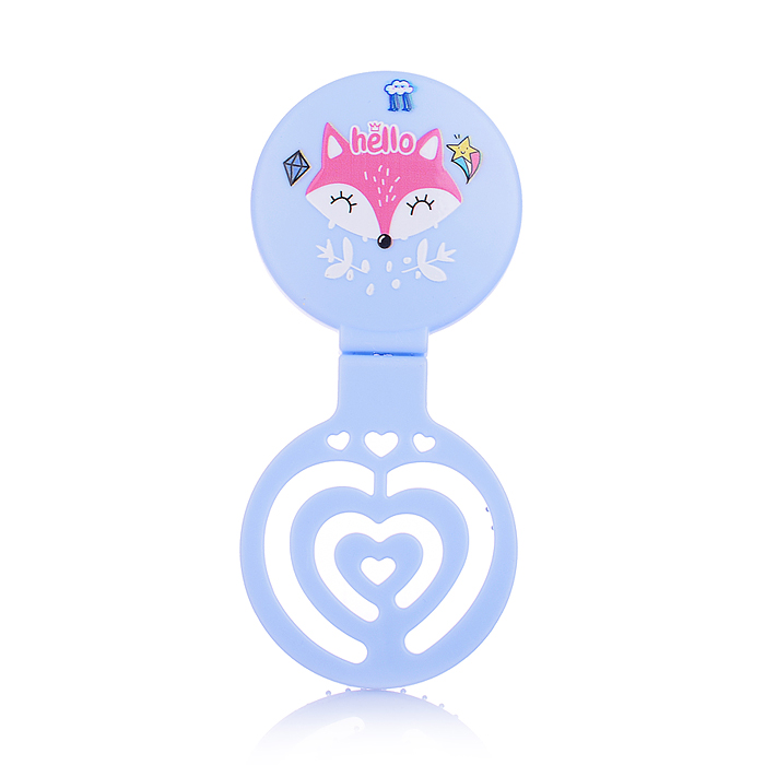 Фото к товару Расческа 00-5423 "Зверушка" Микс, с зеркалом, складное Расческа 00-5423 "Зверушка" Микс, с зеркалом, складное