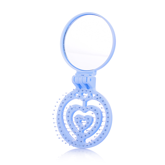 Фото к товару Расческа 00-5423 "Зверушка" Микс, с зеркалом, складное Расческа 00-5423 "Зверушка" Микс, с зеркалом, складное