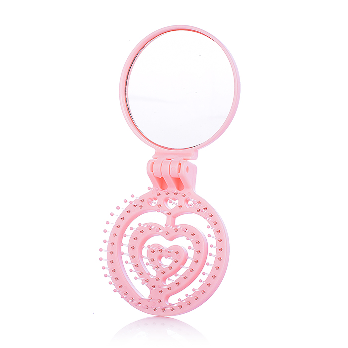 Фото к товару Расческа 00-5423 "Зверушка" Микс, с зеркалом, складное Расческа 00-5423 "Зверушка" Микс, с зеркалом, складное