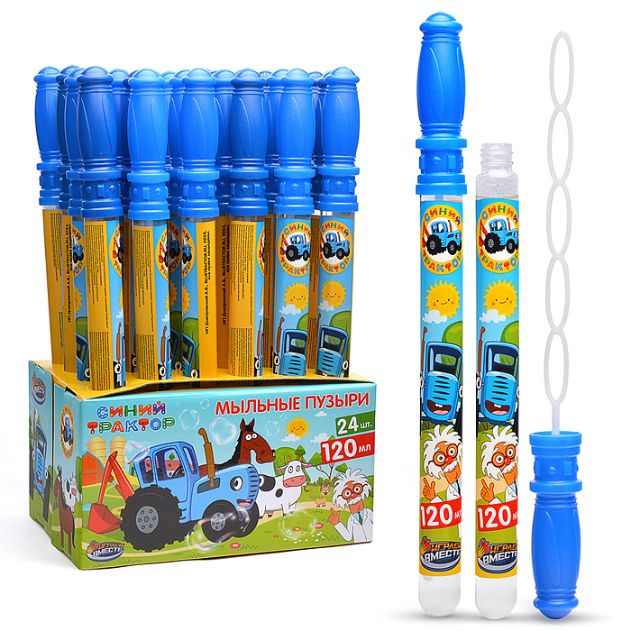 Мыльные пузыри "Синий трактор" 120мл, кор.30*12*15,5см.