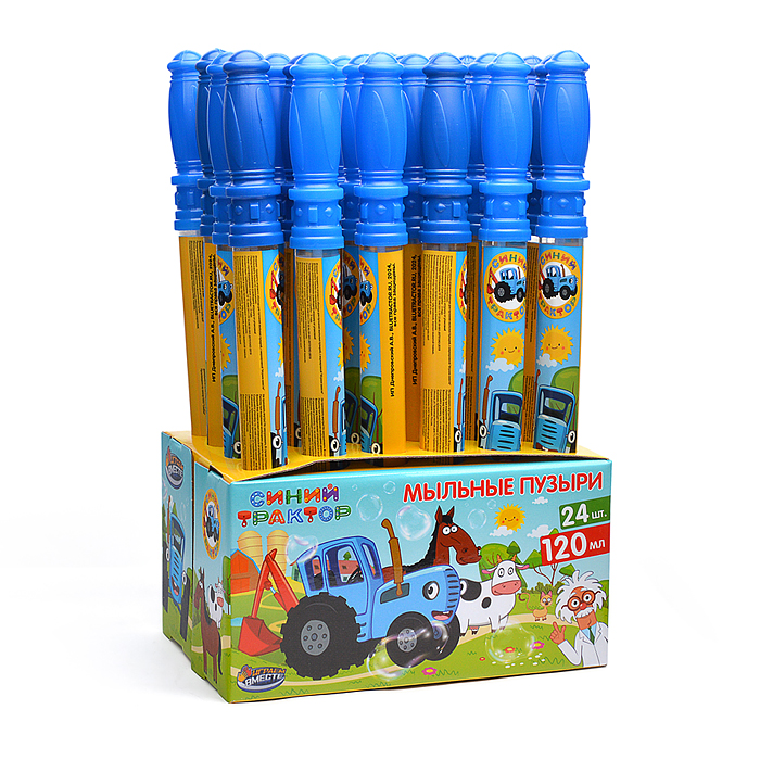 Мыльные пузыри "Синий трактор" 120мл, кор.30*12*15,5см.