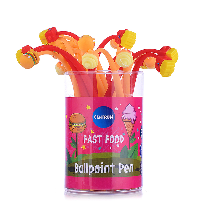 Фото к товару Ручка шариковая силиконовая "HAMBURGER & ICE CREAM & FRIES", цвет чернил синий, 0.7мм, Ручка шариковая силиконовая "HAMBURGER & ICE CREAM & FRIES", цвет чернил синий, 0.7мм,