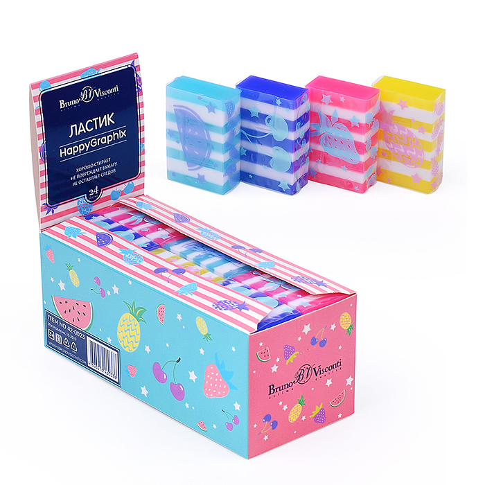 Ластик "HappyGraphix. Мармеладки большие" 4 цвета Ластик "HappyGraphix. Мармеладки большие" 4 цвета