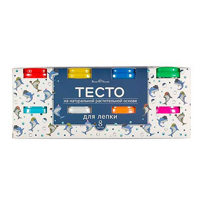 Пластилин (тесто для лепки) на натуральной растительной основе "Happycolor", 8 цветов, 160 г. 2 вида Пластилин (тесто для лепки) на натуральной растительной основе "Happycolor", 8 цветов, 160 г. 2 вида