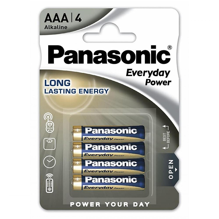Батарейки алкалиновая Panasonic Everyday Power LR03EPS/4BP LR03 BL4 Батарейки алкалиновая Panasonic Everyday Power LR03EPS/4BP LR03 BL4
