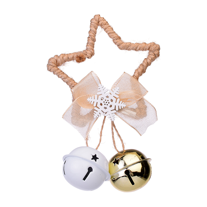 Новогоднее украшение S2010 "Подвеска звездочка" золото Новогоднее украшение S2010 "Подвеска звездочка" золото