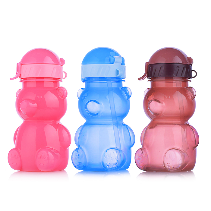Бутылка для воды и других напитков 350 мл. "Мишка" в ассортименте