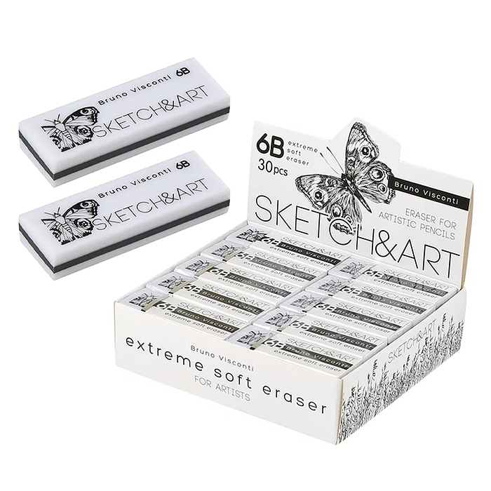 Ластик художественный супермягкий "Sketch&art" 6B Ластик художественный супермягкий "Sketch&art" 6B