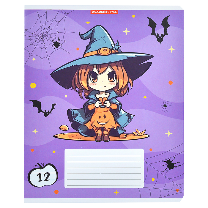 Фото к товару Тетрадь 12л А5 линейка "Ведьмочки" Тетрадь 12л А5 линейка "Ведьмочки"