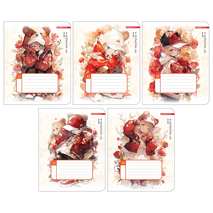 Тетрадь 12л А5 линейка "С ушками" Тетрадь 12л А5 линейка "С ушками"