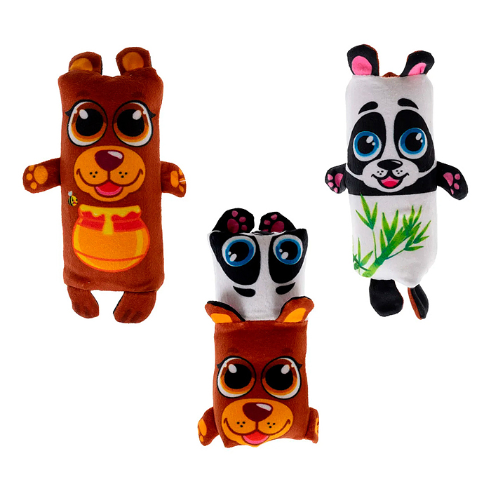 Скользун Вывернушка плюшевый 14х9,5 см, 8 видов асс., 8 шт в д/б