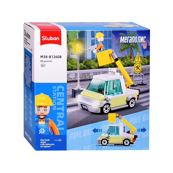Фото к товару Конструктор 38-B1260B "Мегаполис" (99 дет.) Конструктор 38-B1260B "Мегаполис" (99 дет.)