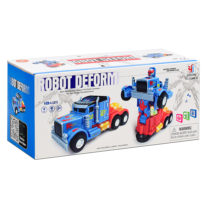 Фото к товару Робот YJ388-56 трансформирующийся в машину, в коробке Робот YJ388-56 трансформирующийся в машину, в коробке